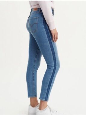 Levi's 311 Shaping Skinny Jeans Medium Wash with Side Stripe Sz 26